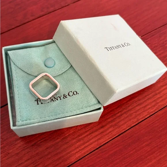 Tiffany & Co. 1837 Square Ring - 100% Authentic - Picture 5 of 5